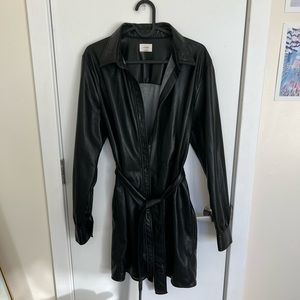 Aritzia Wilfred Leather Coat